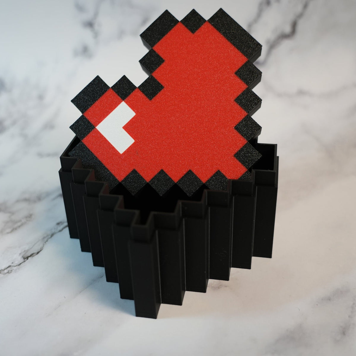 Pixel Heart Gift Box | 3D Printed Multicolor Personalization Present - image 1